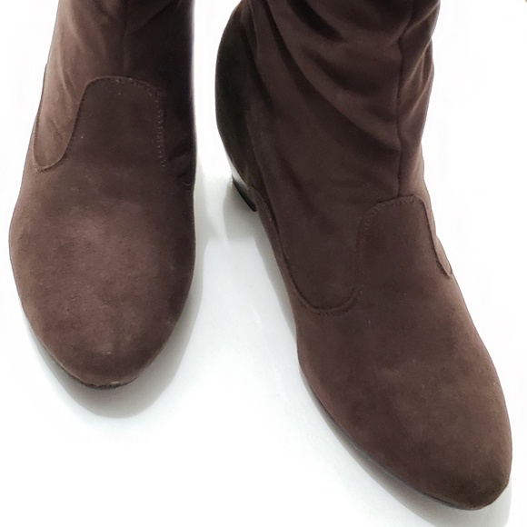 ⤵️⤵️New Moka Suede Furry Lining Winter Ankle Boots - Picture 3 of 4